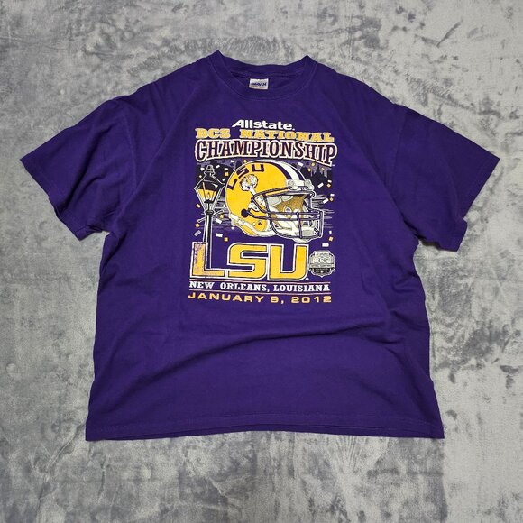 LSU Tigers Allstate BCS National Championship 2012 New Orleans Men's Shirt XL - Picture 1 of 6